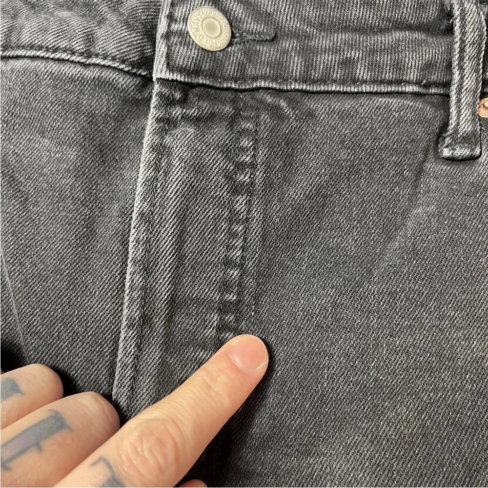Old Navy Women’s OG High Rise Straight Black Jeans Size 18 Petite 18P - Picture 5 of 12